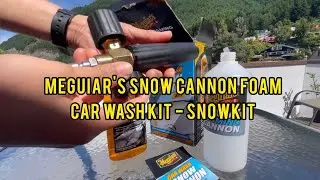 Meguiar's Snow Cannon Foam Car Wash Kit Unboxing 2022