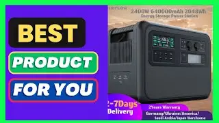 SUKFLOW 2400W 640000mAh Portable Power Station 2048Wh Battery with 200W