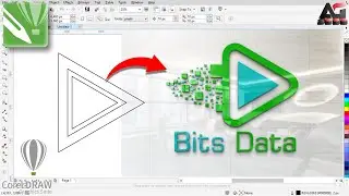 Data logo design in CorelDraw | Corel Draw Tutorial