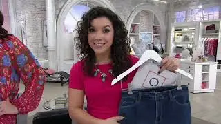 Susan Graver High Stretch Denim Straight-Leg Crop Jeans on QVC