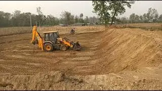 JCB 3DX Making 3 Acres Lake For Fish Farming @baukhahaconstruction   | Part-3
