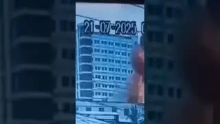 CCTV FOOTAGE, Uttara Milestone College Plane Crash 2025