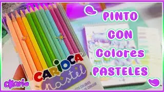 PINTO CON LAPICES DE COLORES PASTELES ITALIANO 😍
