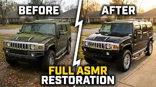 ASMR Car Restoration! Full Restoration of a Hummer H2 2009 from Abandoned to Like New