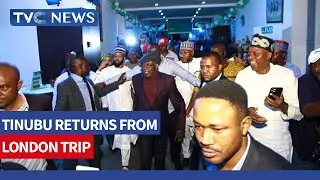 APC Presidential candidate Tinubu Returns From London Trip