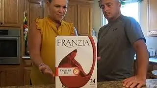 How many steps to get into a Franzia wine box?