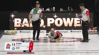 HearingLife Canadian Open | Men's quarterfinal: A nice BALD POWER custom graphic for Ryan Fry