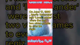 What are the first two video games to be registered?||game fact||#shorts#viral