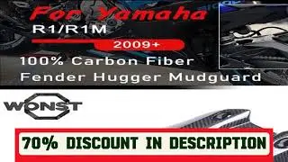 #100% Full Pure Dry Carbon Fiber Motorcycle Fairing kits Rear Fender For Yamaha R1 R1M R6 MT10 2015