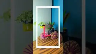 watch till the end 😍/DIY Bicycle planter /recycle craft #bicycle  #youtubeshorts #shorts #radheradhe