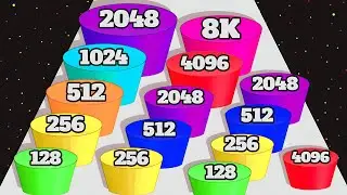 Cube Arena 2048: Merge Numbers Level Up Satisfying asmr Grow Cube Gameplay ( hole.io )
