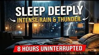 8 Hours Heavy Rain Sounds for Sleep 🌧️ 8 Horas de Lluvia para Dormir Profundamente