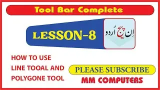 How to use line tool &  polygone tool in Inpage urdu lesson-8 urdu/hindi