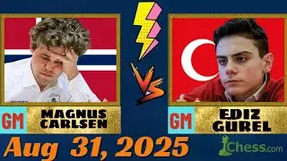 🔴 Magnus Carlsen vs Ediz Gurel | Titled Tuesday Late | August 31, 2025 | chesscom