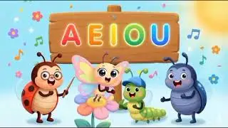 A-E-I-O-U Vowel Song for Kids | Fun English Rhyme with Cute Bugs | Learn Vowels Easily!&rdquo;