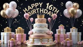 🎉Happy 16th Birthday 🎂 | Sweet 16 Celebration Song | Best Birthday Wishes for Teens 💖