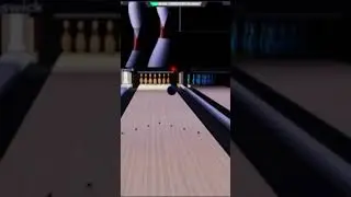Bowling a perfect strike in Roblox Bowling #shorts