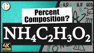 How to find the percent composition of NH4C2H3O2 (Ammonium Acetate)