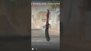 Counter Strike 2 Case Opening Butterfly Knife Crimson Web @tarik #cs2 #gaming #counterstrike #csgo