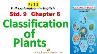 Std 9 Science Chapter 6 Classification of Plants Part 1 (Class 9 Science 2) Explanation in English