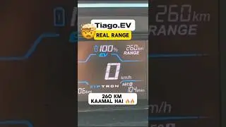 Tiago Ev Real World Range | Getting 260+ Range | Tiago Ev 2025 Range Test #tata #tataev #automobile