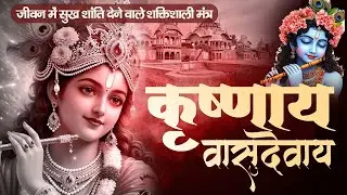 1 HOURS - कृष्ण मंत्र 108 बार | कृष्णाय वासुदेवाय | Krishnaya Vasudevaya | Powerful #krishnabhajan