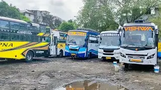 LUXURY INTERCITY BUSES PARKED AT WADI BUNDER | PART 1 | 4K VIDEO