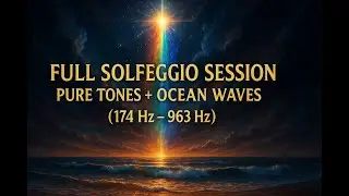 Full Solfeggio Session – Pure Tones + Ocean Waves (174 Hz – 963 Hz) | Deep Healing Frequencies