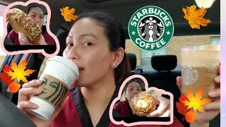Trying Starbucks Fall Menu 2020🍁🍂