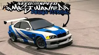 How to make NFS MOST WANTED BMW M3 GTR  Livery design tutorial || Car Parking Multiplayer