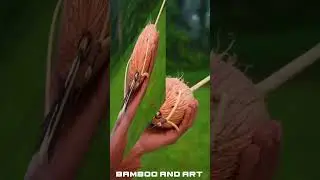 bamboo and art green bamboo art #bamboo #viral #usa #subscribe #slingshots #diy #bambooart