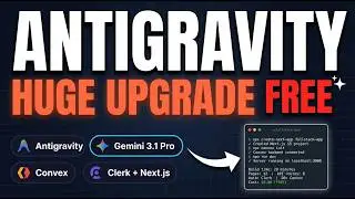 Antigravity + Gemini 3.1 Pro + Convex + Clerk = Full Apps INSTANTLY (FREE)