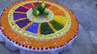 Divine flowers in Auroville's Savitri Bhavan