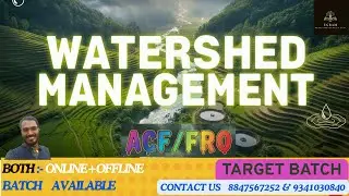 WATERSHED MANAGEMENT|| CL- 3 ||EVS ||FORESTRY||ACf||FRO||#forestry#upsc #acf #fRO #jpsc #conservator