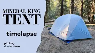 Timelapse of Mountain Hardwear Mineral King Tent pitch and take down