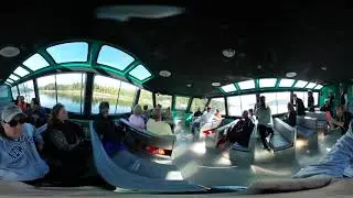 Boat ride to Silver King Lodge in Ketchikan AK and nature trail in 360VR