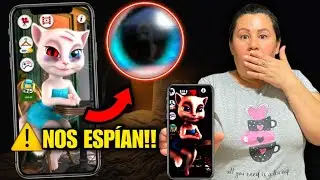 MIRAMOS UN PAYASSO ASES1N0 EN LOS OJOS DE *TALKING ANGELA* Y LE HAGO VIDEOLLAMADA😱 aterrador