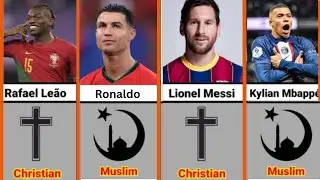 Religion Of Famous Football Players || UR . Cristiano  , Messi , Mbappe