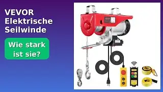 BEWERTUNG (2025): VEVOR Elektrische Seilwinde 1000kg. WESENTLICHE Einzelheiten