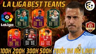 FIFA 22 LA LIGA SANTANDER TEAMS! FIFA 22 100K 200K 300K 500K 700K 1M SQUAD BUILDER WITH AI! #50