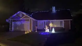 Xmas decorations LEDs lights blue LEDs 