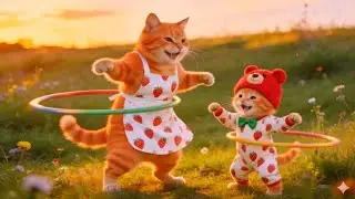 Mama Cat Trims Fur on the Farm and Makes Tiger Hat For Kittens At Home
