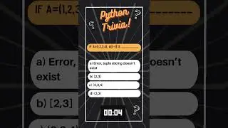 Python Trivia   Tuple 12 #coding #python #techcommunity #shorts #trending #viral #datascience