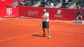 Potito Starace - Warm Up at BRD Nastase-Tiriac Trophy 2012 [HD]