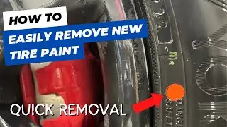 [How to remove paint dots from new tires] Quick and Easy | Alfred Auto Spa