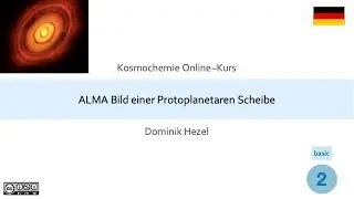 ALMA Bild einer Protoplanetaren Scheibe