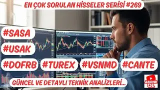 #DOFRB #CANTE #SASA #VSNMD #TUREX #USAK   EN &Ccedil;OK SORULAN HİSSELER SERİSİ #269