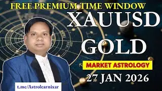 Gold XAUUSD Prediction 27 Jan 2026 | Astrology Time Windows (NY UTC IST)
