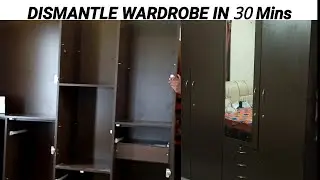 How to remove IKEA wardrobe | Dismantle readymade wardrobe | Easy dismantle