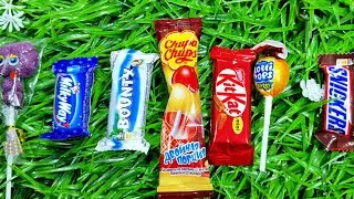 ASMR Candy Unwrapping 🍭 Chocolate Bars & Rainbow Lollipops • Satisfying Crinkle Sounds